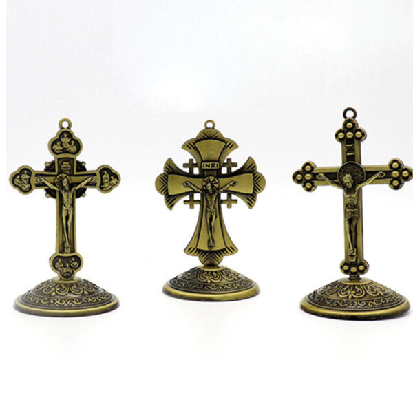 Religious Jesus Metal Craft Jewelry Christian Catholic Cross Ornament Wholesale