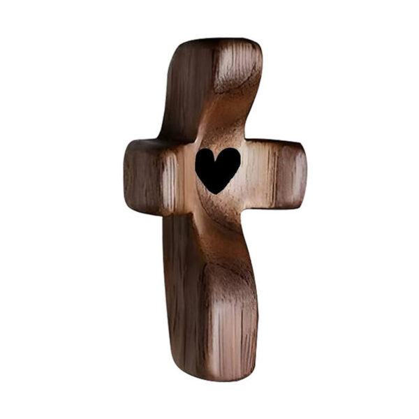 KOMI Hot Sale Olive Wood Cross Prayer Wooden Decorative Cross Olive Wood Hand Prayer Cross
