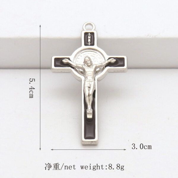 Religious Jesus Cross Metal Pendant Jewelry Christian Catholic Jesus Cross Necklace Jewelry Wholesale