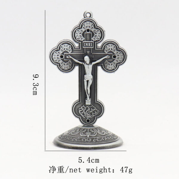 e36c43ab99d44004070e3fdf96e44280_Hde87d7d673904687b3fe10f42a9847c7D_avif=close&webp=close Metal Cross Crucifix Catholic Christian Bitter Catholic Jesus Eastern Orthodox Church Apostle Home Car Retro Religious Ornament