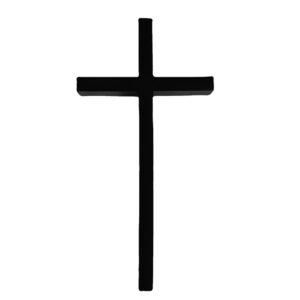 KOMI Wood Pendant Black Cross Wall Hanging Jewelry Crafts Custom Products