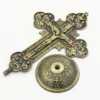 Cross Stand Cristian Crucifix Antique Finish Religious Figure Jesus Cross Crucifix Figurine Religious Gifts