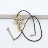 Religious Jesus Cross Metal Pendant Jewelry Christian Catholic Jesus Cross Necklace Jewelry Wholesale