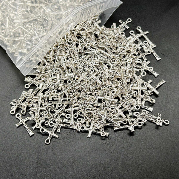 KOMI Anti Silver Zinc Alloy Jerusalem Jesus Cross Pendant for Jewelry Necklace Bracelet Accessories