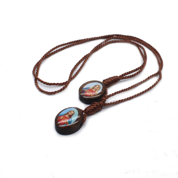 ed535418e0d0e443c3408dfcaa51cdeb_H0d504175255549578b8e2cb8692028d8N_avif=close&webp=close Holy Father and Virgin Epaulets Catholic Wooden Cross Scapula Necklace Prayer Christian Church Supplies Wholesale