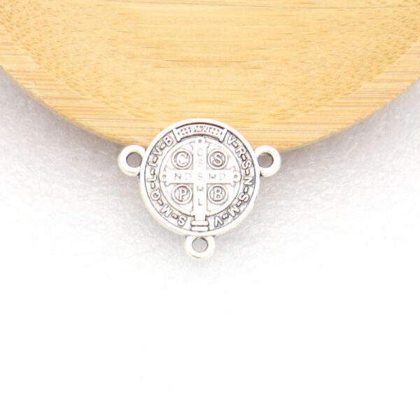 Religious Jewelry Pendant Medal Alloy Triangle Accessories Catholic Charm Religious Prayer Beads DIY Manual Connector