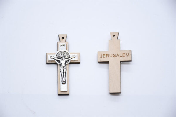 f2c29f9f56e28962fdd3fca1a269be6b_He9b274e3fda24dc095c96646cf77c7c8d_avif=close&webp=close Religious Wooden Cross Charm Jerusalem St Benedict Alloy Jesus Crucifix Pendant