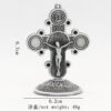 f5587979f40ff6808914236a867d8661_He39f84a7bdab44319ae7100a4b009ae5W_avif=close&webp=close Metal Cross Crucifix Catholic Christian Bitter Catholic Jesus Eastern Orthodox Church Apostle Home Car Retro Religious Ornament