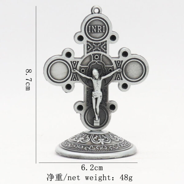 f5587979f40ff6808914236a867d8661_He39f84a7bdab44319ae7100a4b009ae5W_avif=close&webp=close Metal Cross Crucifix Catholic Christian Bitter Catholic Jesus Eastern Orthodox Church Apostle Home Car Retro Religious Ornament