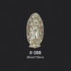 KOMI New Madonna Painted Gold and Silver Nails Decorated with Alloy Diamonds Accessories