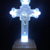 18cm Electronic LED Cross Jesus Christ Night Light Christian Catholic Holy Object Home Decoration
