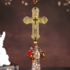 wechat_2025-09-01_141422_034 Colored Crystal Jesus Cross Car Pendant Car Interior Decoration Pendant