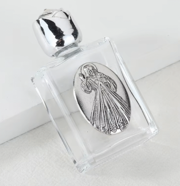 KOMI New Design Silver Rosary Crystal Glass Alloy Water Bottle Container Ornaments