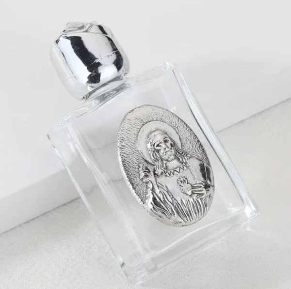 KOMI New Design Silver Rosary Crystal Glass Alloy Water Bottle Container Ornaments