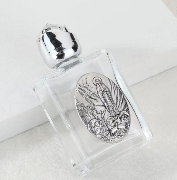 KOMI New Design Silver Rosary Crystal Glass Alloy Water Bottle Container Ornaments