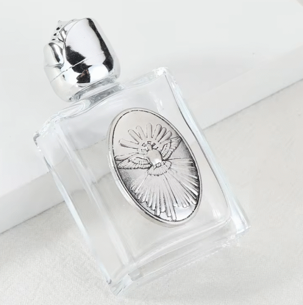 KOMI New Design Silver Rosary Crystal Glass Alloy Water Bottle Container Ornaments