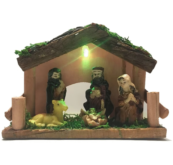 企业微信截图_20250902155019 KOMI New Design LED Light Color Resin Manger House Decoration Home Accessories