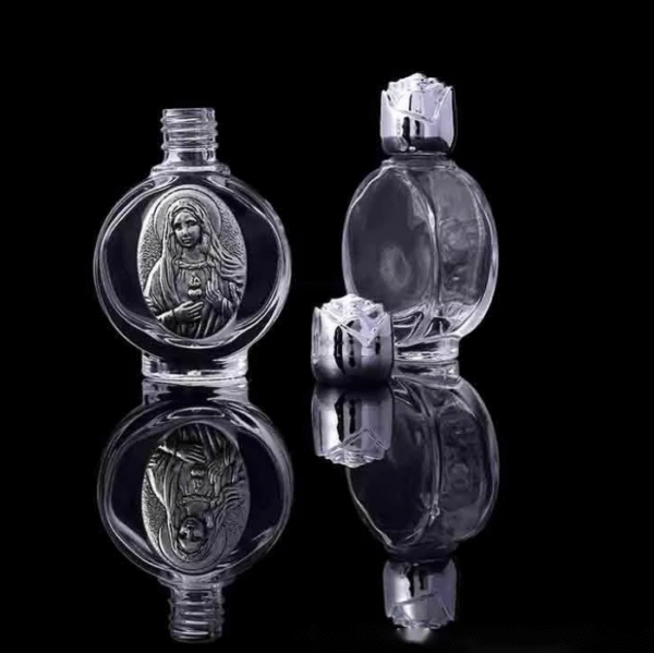企业微信截图_20250904090337 New Portable Rose Optional Patternsl Crystal Glass Alloy Relief Icon Travel Special Holy Water Bottle Catholic Holy Object