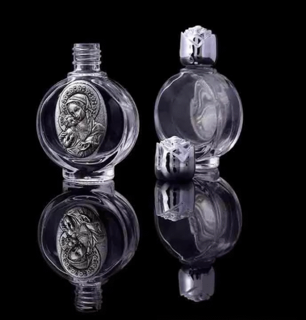 企业微信截图_20250904090353 New Portable Rose Optional Patternsl Crystal Glass Alloy Relief Icon Travel Special Holy Water Bottle Catholic Holy Object