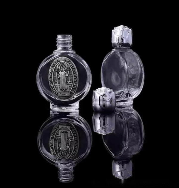 企业微信截图_20250904090419 New Portable Rose Optional Patternsl Crystal Glass Alloy Relief Icon Travel Special Holy Water Bottle Catholic Holy Object