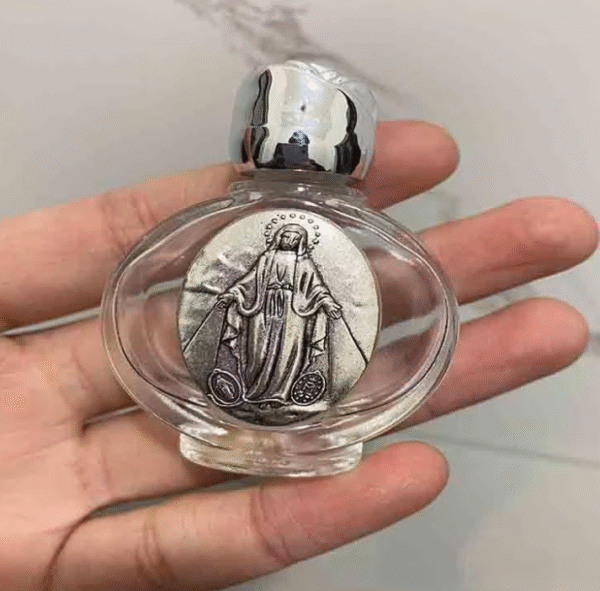 企业微信截图_20250904090437 New Portable Rose Optional Patternsl Crystal Glass Alloy Relief Icon Travel Special Holy Water Bottle Catholic Holy Object