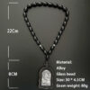 Dreamwork Russian Religious Jewelry Collection Men Geometric Wooden Alloy Virgin Mary Pendant Glass Beads Rosary Car Accessory