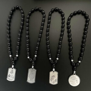 KOMI Muslim Prayer Rosary Beads 35pcs Turquoise Gold Swan Topaz TESSBIHA Tasbiha Fringe Car Pendant Hanging Ornaments